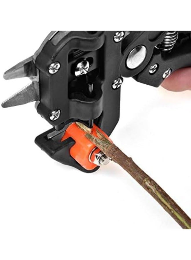 ماى سوق مقص تطعيم الأشجار الاحترافي 2 في 1 - أداة تقليم يدوية مع 3 شفرات فولاذية (U/V/Ω) - Image 4